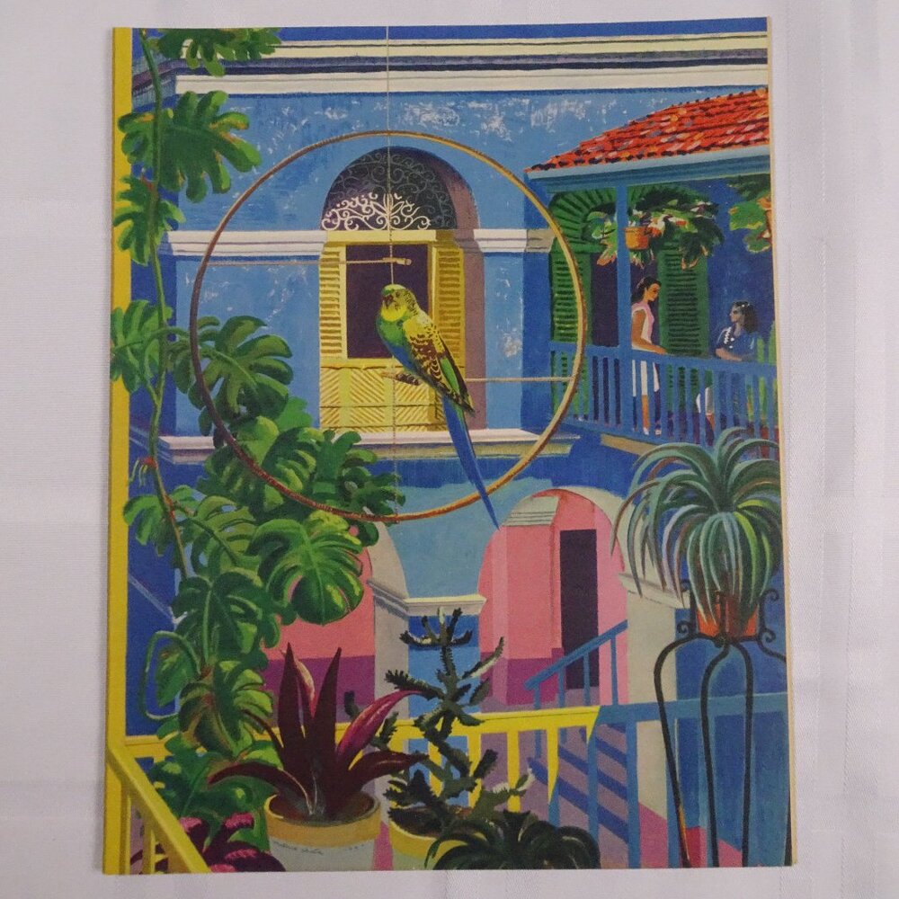 S S President CLEVELAND At Sea Menu Cover 1948 American President Lines-Bird‎